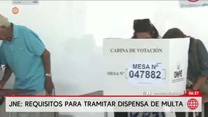 JNE: Requisitos para tramitar dispensa de multa. Foto y video: AN