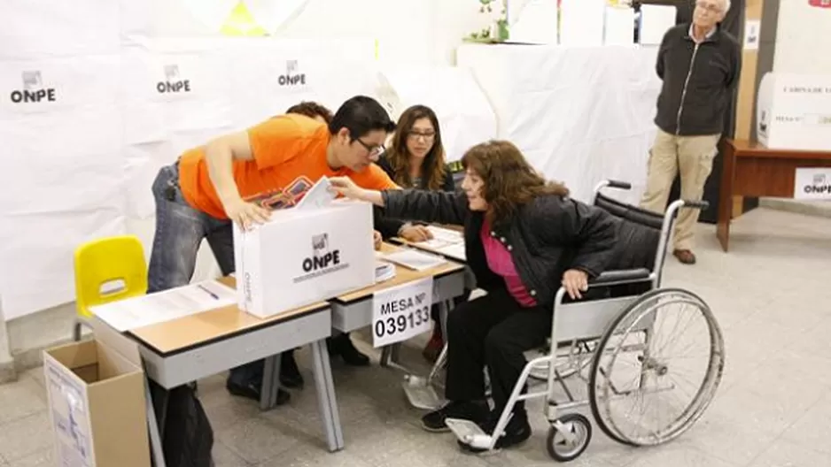 Personas con discapacidad no pagarán multa por no sufragar. Foto: El Comercio