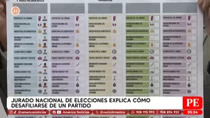 Jurado Nacional de Elecciones explica cómo desafiliarse de un partido. Foto y video: América Noticias