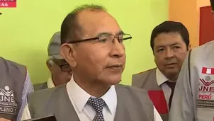 Víctor Ticona, presidente del Jurado Nacional de Elecciones. Foto y video: Canal N