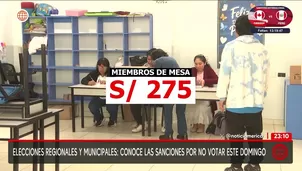 El JNE fija sanciones de hasta 275 soles y embargos por no votar. Foto y video: AN 