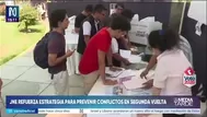 JNE ejecuta plan de prevención ante segunda vuelta electoral