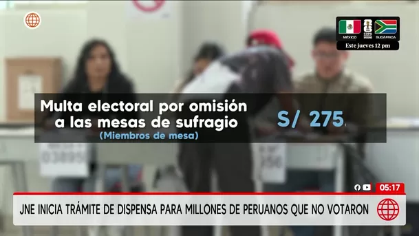 JNE inicia trámite de dispensa para omisos al voto. Foto: América Noticias JNE inicia trámite de dispensa para omisos al voto. Foto: América Noticias