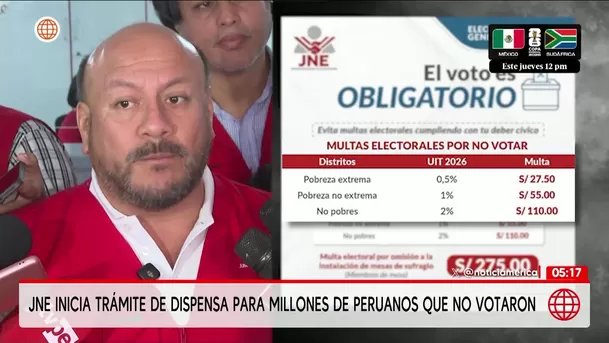 JNE inicia trámite de dispensa para omisos al voto. Foto: América Noticias JNE inicia trámite de dispensa para omisos al voto. Foto: América Noticias