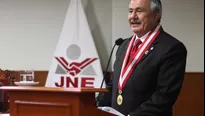 Foto: JNE / El presidente del JNE solicitó ampliar la ‘vacatio legis’.