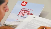 Propuesta está contenida en el artículo 62 del Código Electoral. Foto: JNE