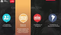 Voto informado, el portal del JNE para informar a la ciudadanía sobre los candidatos. Video: JNE.