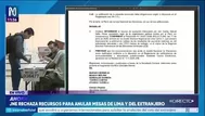 Juntos por el Perú: JNE rechaza de forma definitiva pedido para anular 2.394 mesas