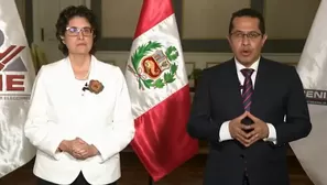 Mensaje en conjunto del Jurado Nacional de Elecciones y del Registro Nacional de Identificación y Estado Civil sobre afiliaciones indebidas. Video: Canal N