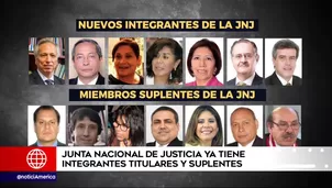 Comisión Especial de la Junta Nacional de Justicia. América Noticias