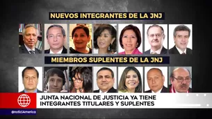 Comisión Especial de la Junta Nacional de Justicia. América Noticias