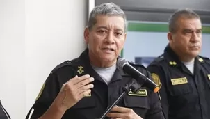 El comandante general de la Policía Nacional del Perú / Video: Canal N