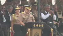 Durante la ceremonia de designación de Víctor Zanabria como nuevo comandante no estuvo presente el ministro del Interior. / Video: Canal N