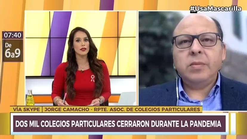 Jorge Camacho: "La pensión de los colegios particulares se ha reducido en 25 %"