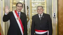 Martín Vizcarra y Jorge Moscoso Flores (Foto: Presidencia)