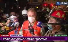 Jorge Muñoz sobre incendio en Mesa Redonda: “La galería será clausurada” - Noticias de mesa-redonda