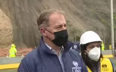 Jorge Muñoz supervisó trabajos tras deslizamiento en la Costa Verde - Noticias de deslizamiento