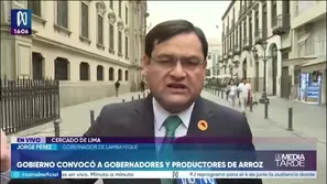 Jorge Pérez: Pagan 0.50 céntimos por kilo de arroz/ Video: Canal N