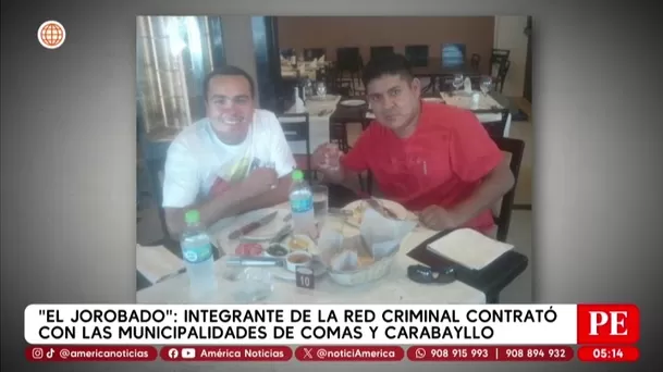 El Jorobado: Integrante de la red criminal que contrató con municipalidades de Comas y Carabayllo. Foto: Unidad de investigación El Jorobado: Integrante de la red criminal que contrató con municipalidades de Comas y Carabayllo. Foto: Unidad de investigación