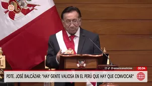 José Balcázar: "Hay gente valiosa en el Perú que hay que convocar". Foto y video: América Noticias