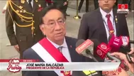 José Balcázar confirmó que acudirá personalmente al Congreso para entregar la banda presidencial a Keiko Fujimori