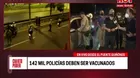 José Elice: 142 000 policías deben ser vacunados contra la COVID-19