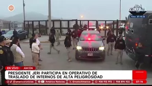 José Jerí participó en traslado de internos de alta peligrosidad en Penal Ancón I. / Video: Canal N