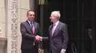José Antonio Kast llega a Palacio de Gobierno y es recibido por José Jerí