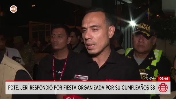 José Jerí respondió por fiesta de cumpleaños en Cieneguilla. Foto: América Noticias