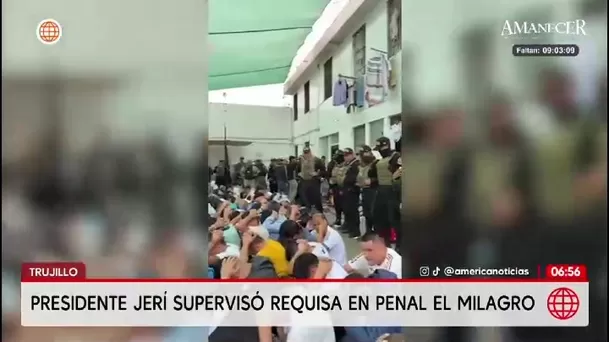 Presidente Jerí supervisa penal El Milagro en Trujillo y anuncia acciones / América Noticias