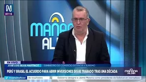 El exministro de Comercio Exterior y Turismo, José Luis Silva Martinot, consideró que el Gobierno no debería avanzar con la ratificación del Acuerdo de Profundización Económico Comercial entre Perú y Brasil en los pocos días que restan de gestión./ Video: Canal N