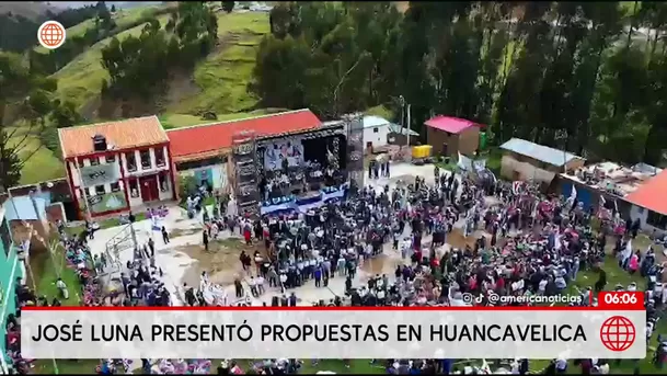 José Luna ofrece títulos de propiedad en Huancavelica/ América Noticias