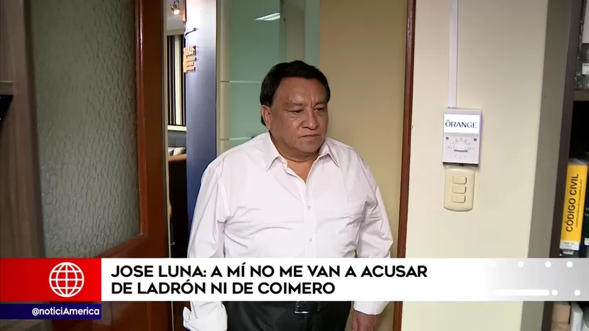 José Luna: "A mí no me van a acusar de ladrón ni de coimero"
