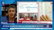 José Manuel Villalobos explica el proceso para recuento de votos de actas observadas