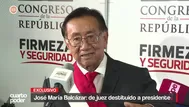 José María Balcázar: de juez destituido a presidente encargado