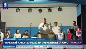 José Williams promete seguridad y mejoras en universidades/ Video y Foto: Canal N