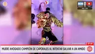 Joseph Tapia: bailarines lo despiden con caporales
