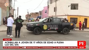 Acribillan a joven de 17 años a plena luz del día en el Callao. Foto y video: América Noticias