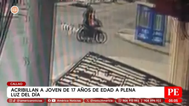 Acribillan a joven de 17 años a plena luz del día en el Callao. Foto: América Noticias