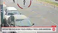 Joven de 18 años muere tras ser atropellada por policía que conducía motocicleta sin placa ni SOAT