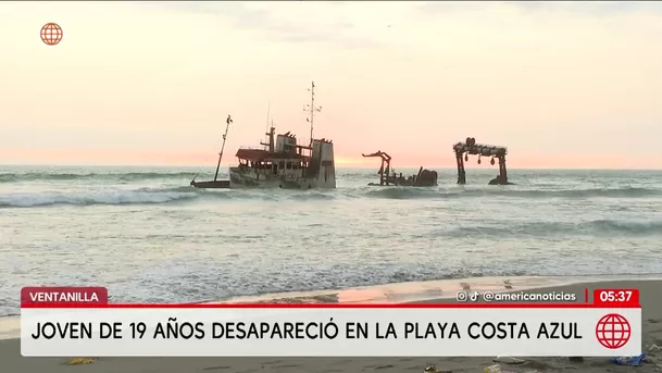 Joven de 19 años desaparece en el mar de Ventanilla. Foto: América Noticias Joven de 19 años desaparece en el mar de Ventanilla. Foto: América Noticias