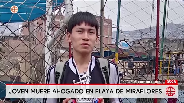 Joven de 19 años muere ahogado en playa de Miraflores. Foto: América Noticias