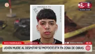 Joven de 20 años muere tras despistar su moto en Independencia