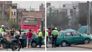 Joven muere al chocar su auto contra poste en Comas/ América Noticias