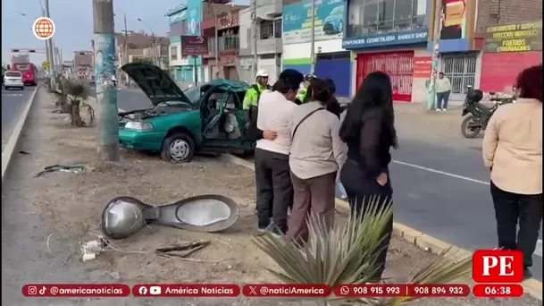 Joven de 22 años muere al chocar su auto contra poste en Comas/ América Noticias Joven de 22 años muere al chocar su auto contra poste en Comas/ América Noticias