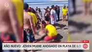 Joven de 24 años muere ahogado en playa de Moquegua