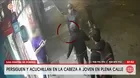 Joven es acuchillado en la cabeza tras persecución en San Martín de Porres