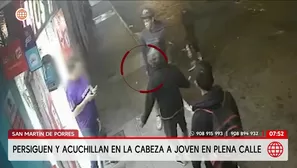 Joven es acuchillado en la cabeza tras persecución en SMP. Foto y video: AN