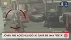 Joven es acuchillado tras salir de una fiesta en El Agustino