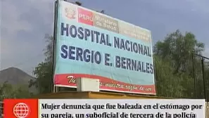 Mujer fue llevado al hospital Sergio Bernales. América Noticias